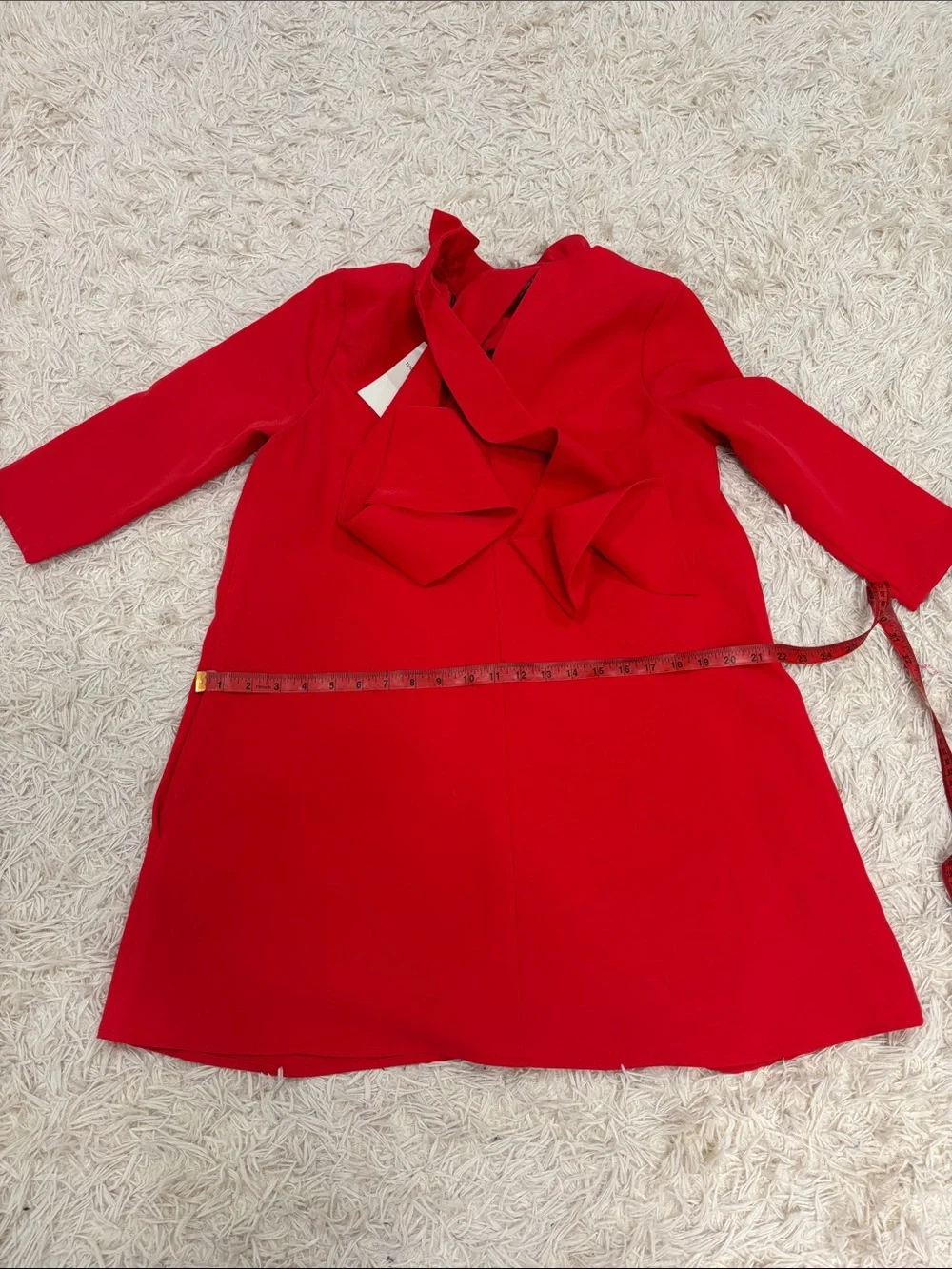 Tuckernuck Red Ruffle-Neck Mini Dress - Picture 9 of 11